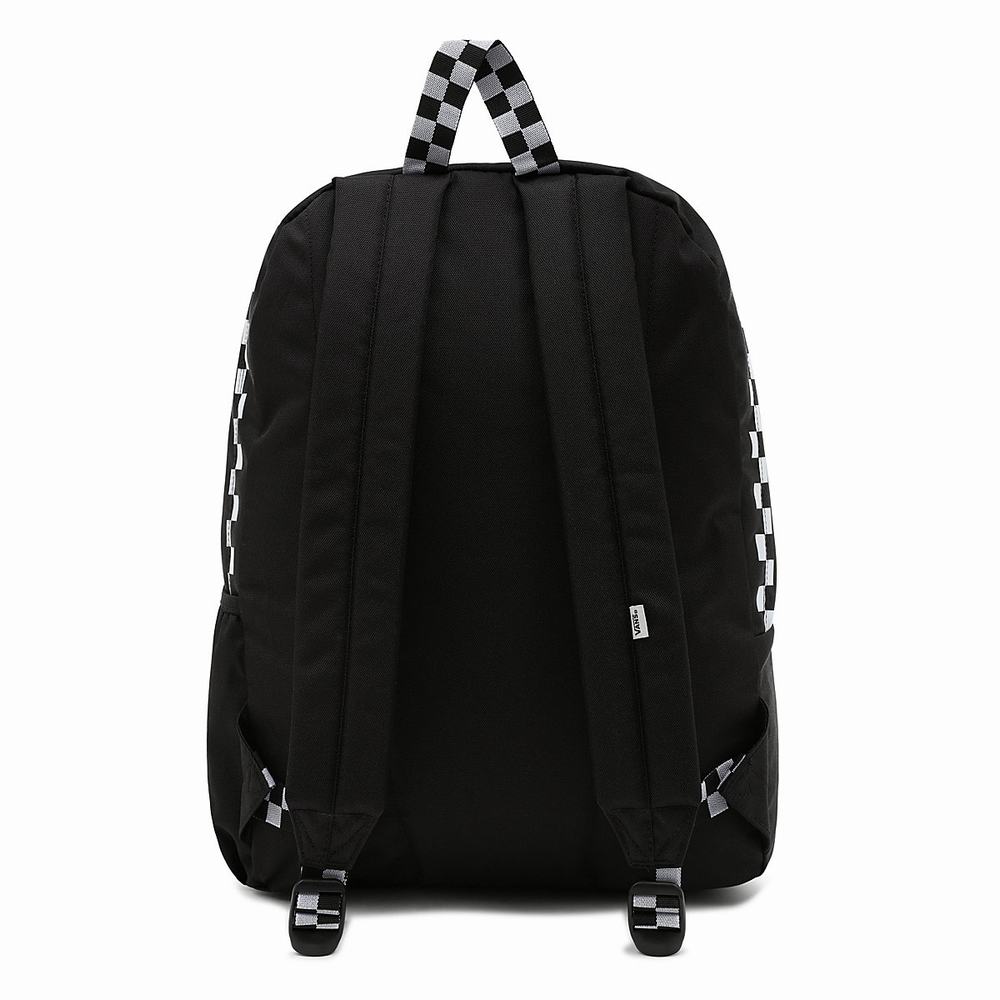 Men's Vans Street Sport Realm Backpacks Black | USA15398