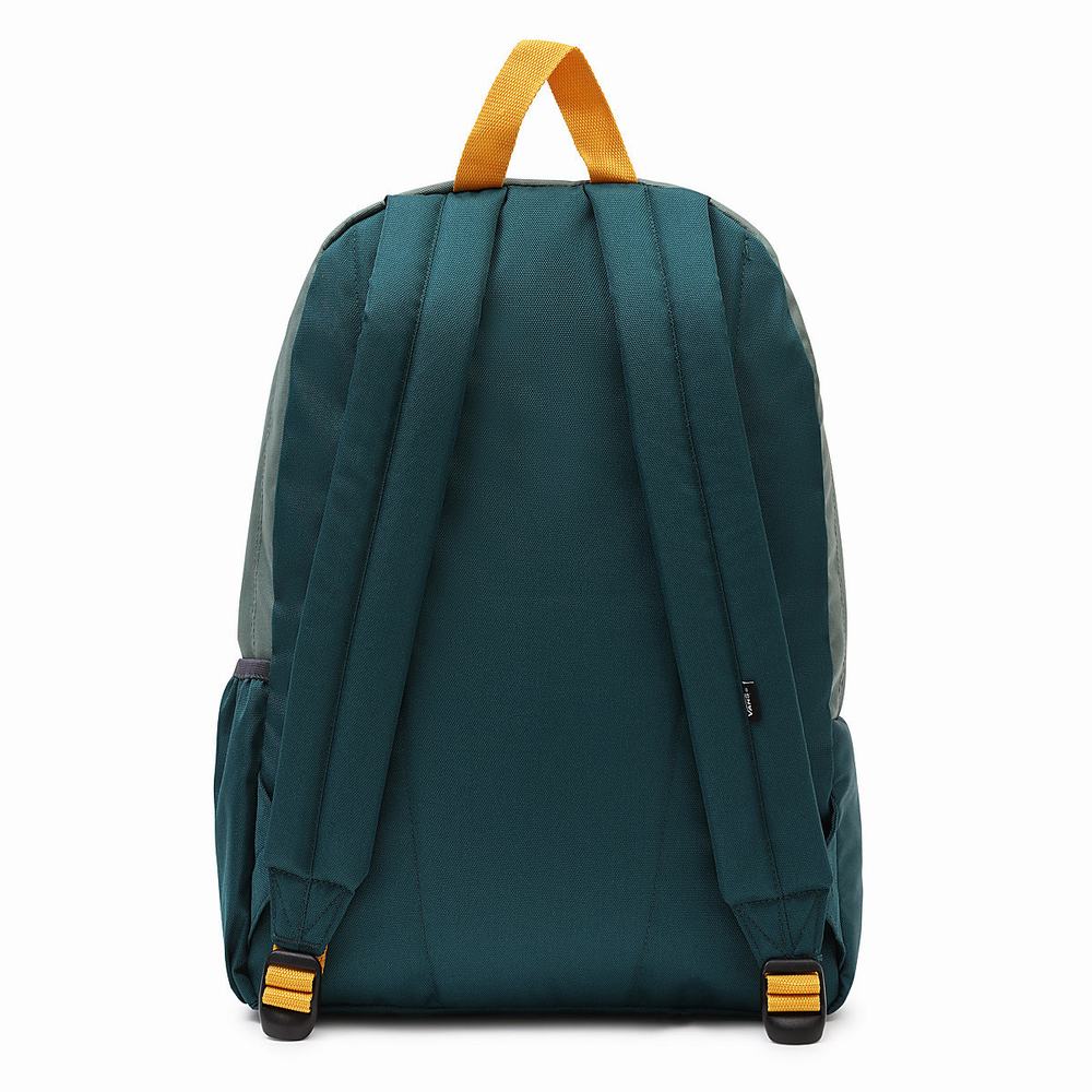 Men's Vans Street Sport Realm Backpacks Green | USA97526