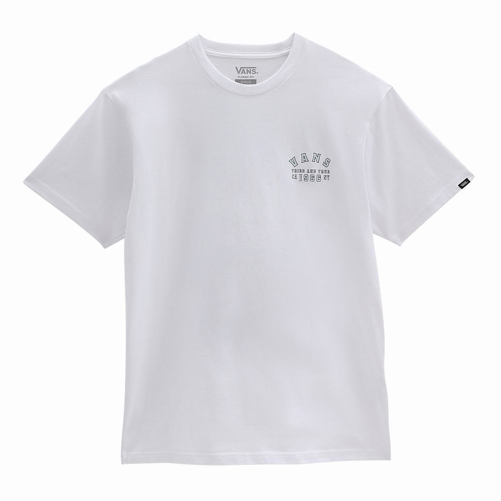 Men's Vans Striked T Shirts White | USA75892