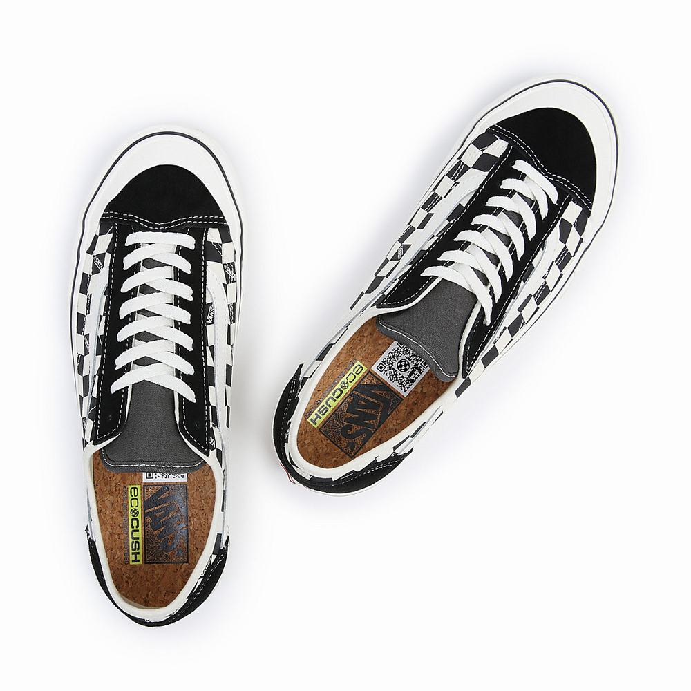 Men's Vans Style 136 Decon VR3 SF Sneakers Black / White | USA36741