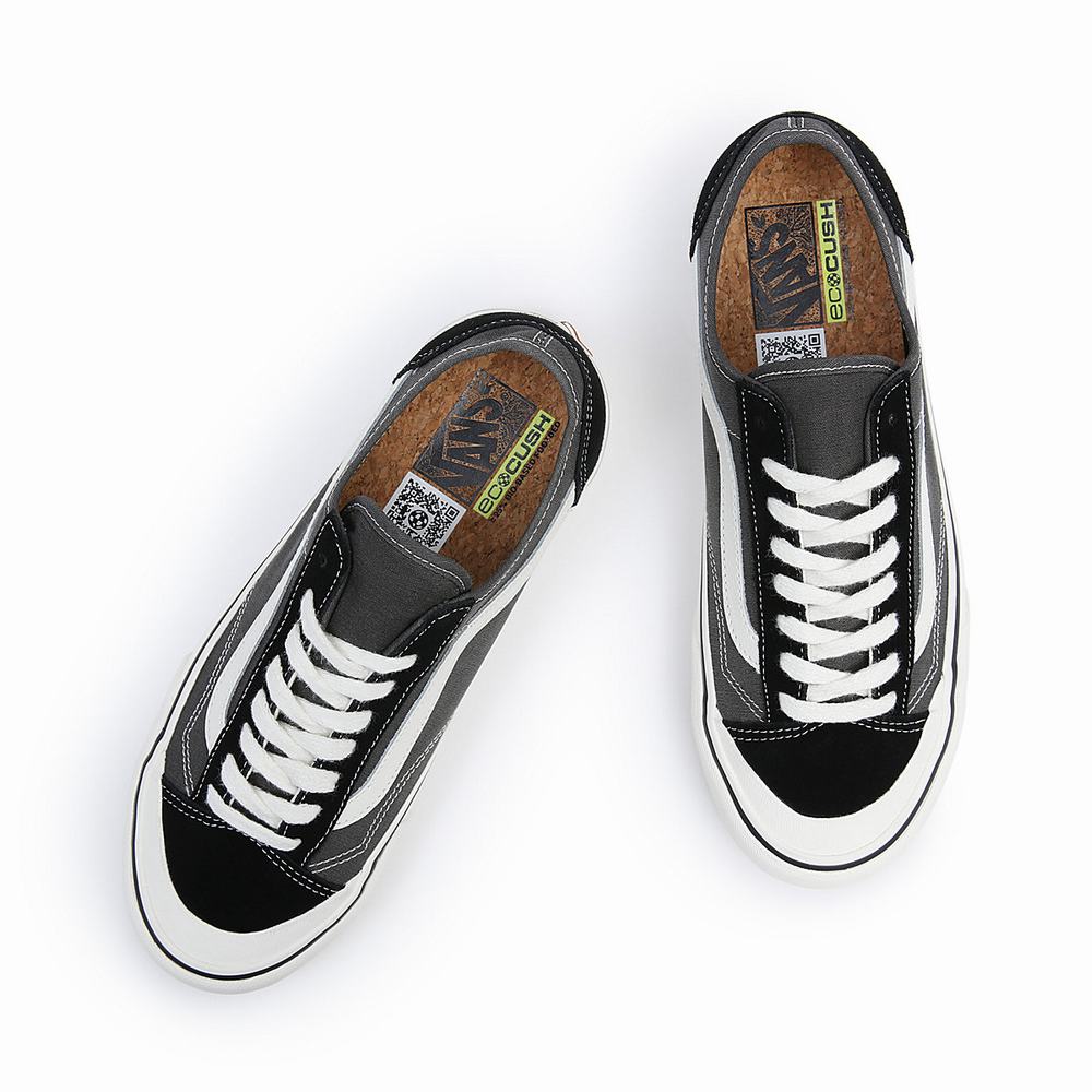 Men's Vans Style 136 Decon VR3 Sneakers Black | USA83146