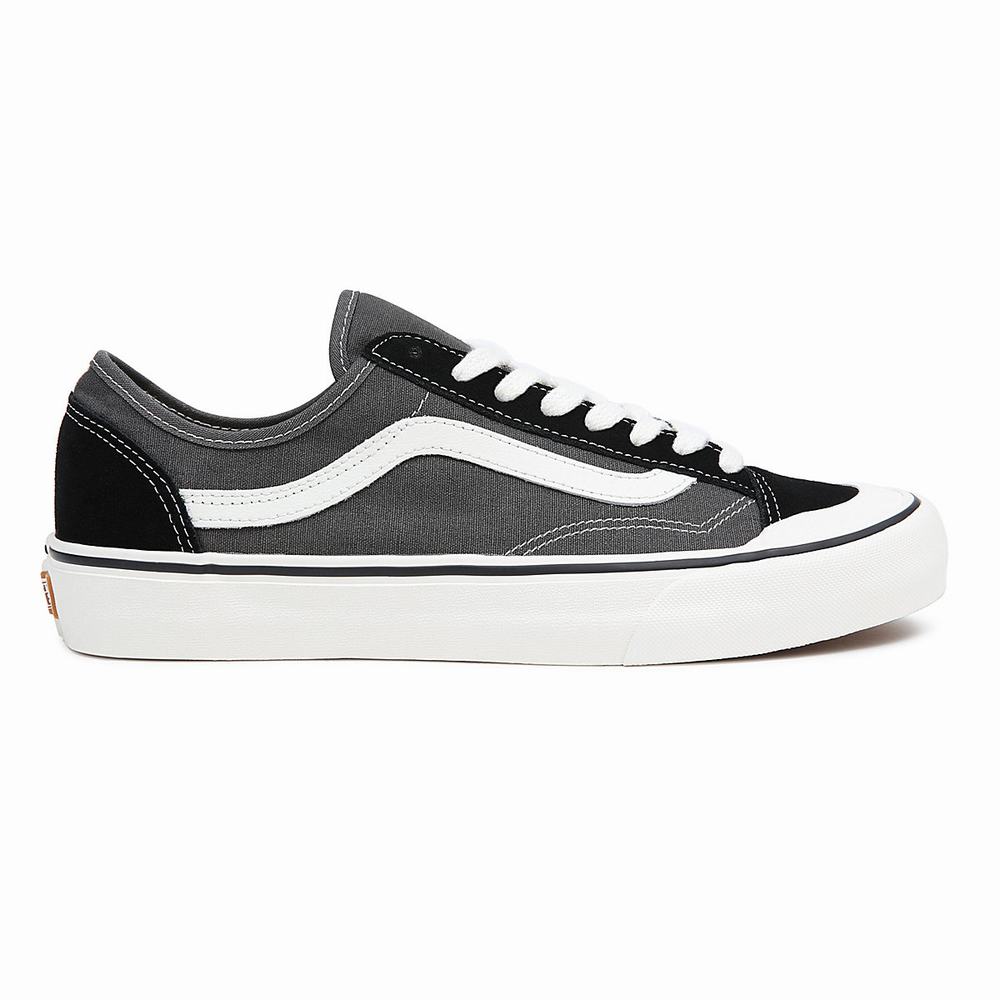 Men's Vans Style 136 Decon VR3 Sneakers Black | USA83146