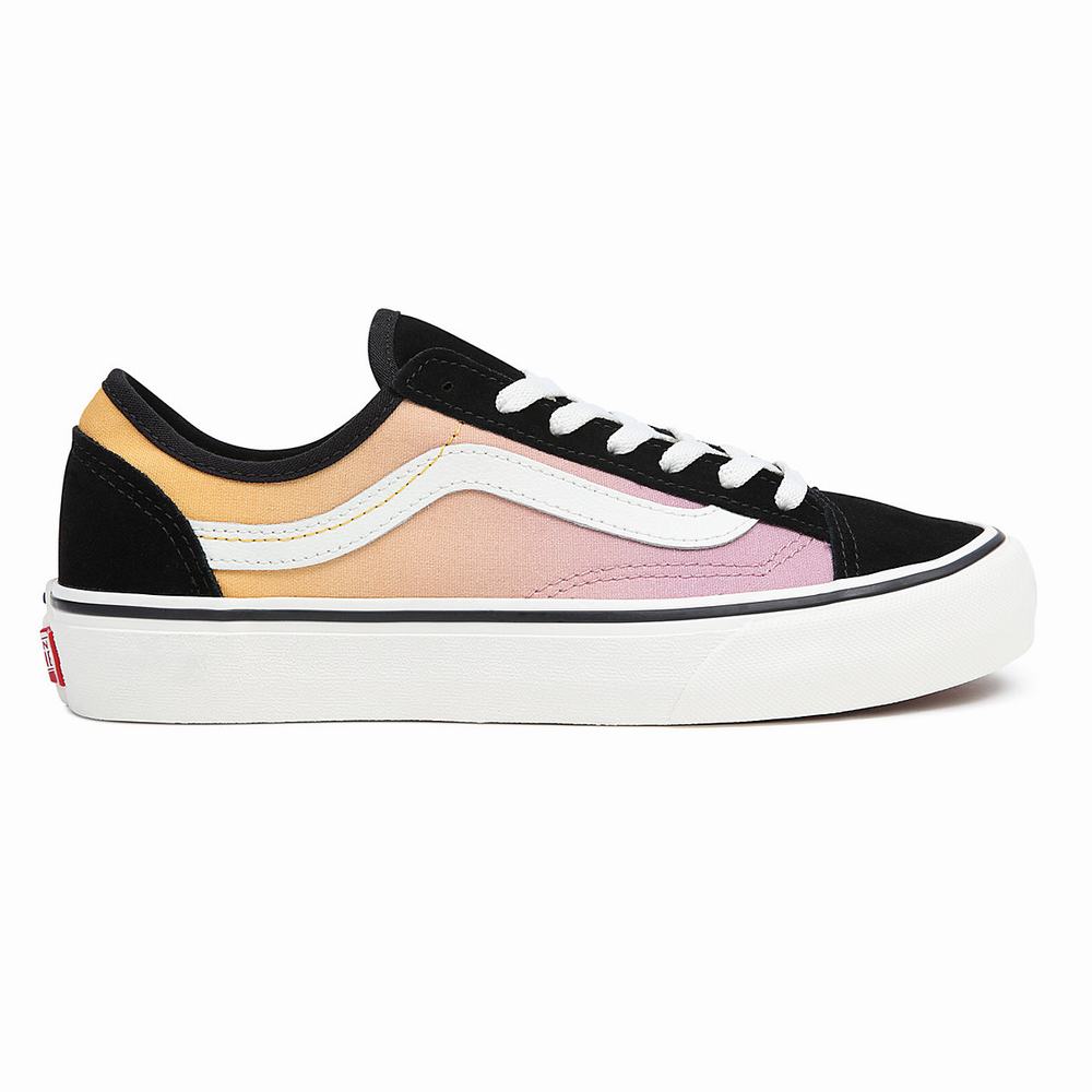 Men's Vans Style 36 Decon VR3 Sneakers Yellow / Pink | USA43609