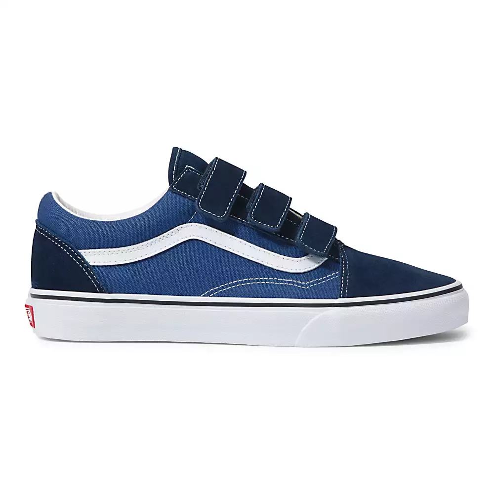 Men's Vans Suede Canvas Old Skool V Sneakers Blue / Navy | USA02653