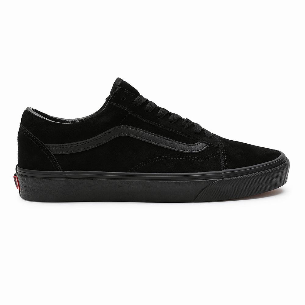 Men's Vans Suede Old Skool Sneakers Black | USA95427