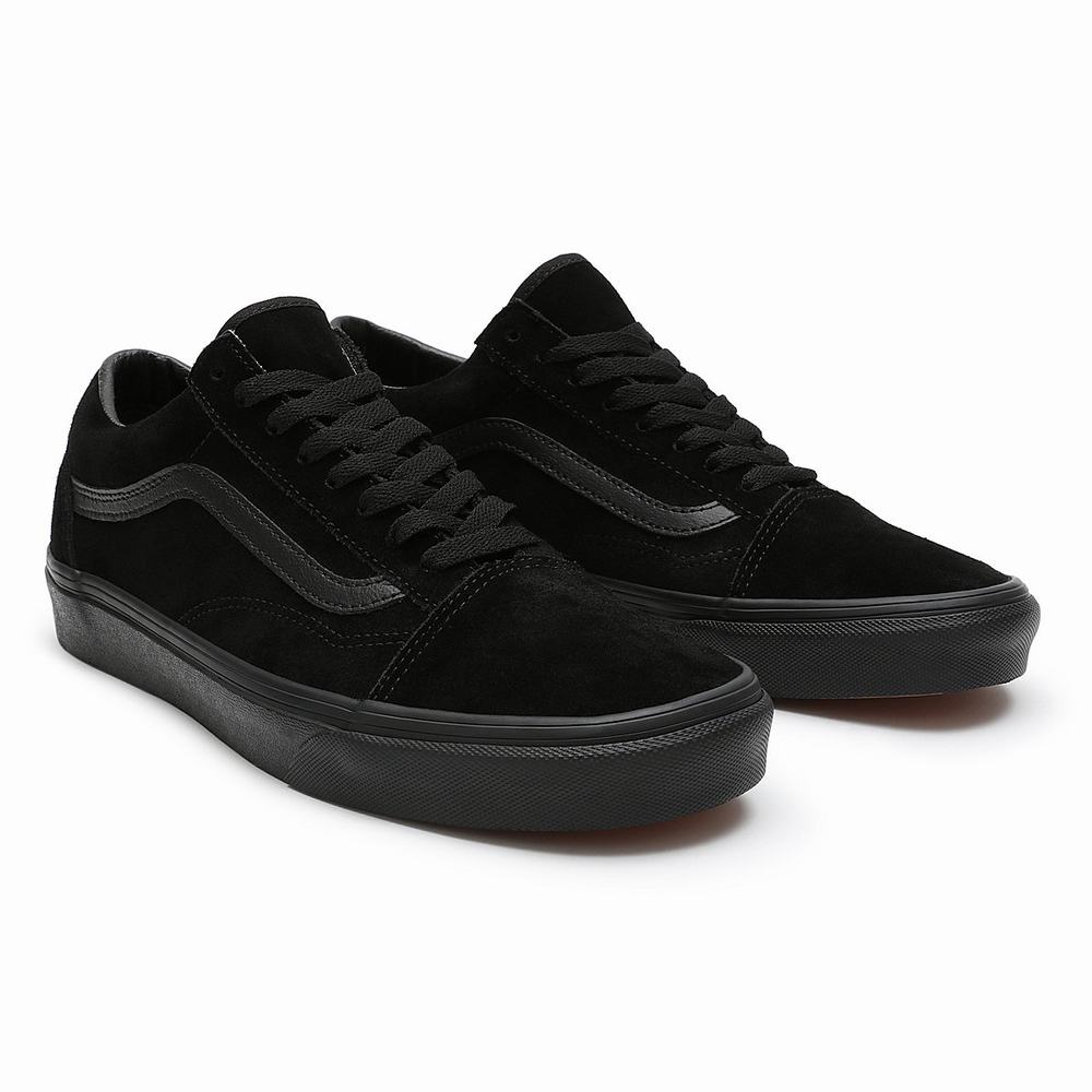 Men\'s Vans Suede Old Skool Sneakers Black | USA95427