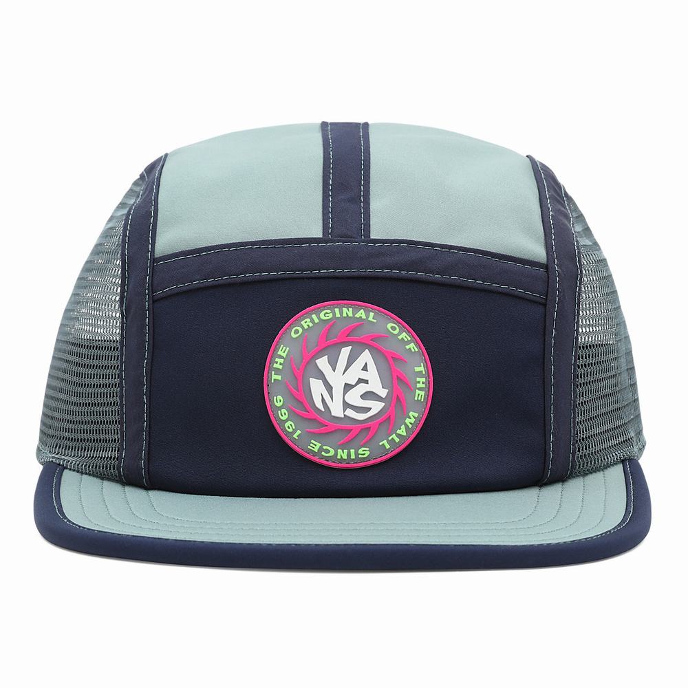 Men\'s Vans Summer Camp Camper Hats Green | USA46289