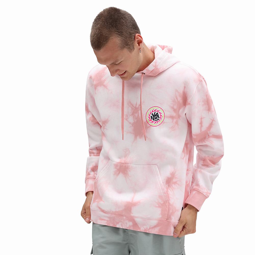 Men\'s Vans Summer Camp Hoodie Pink | USA85196