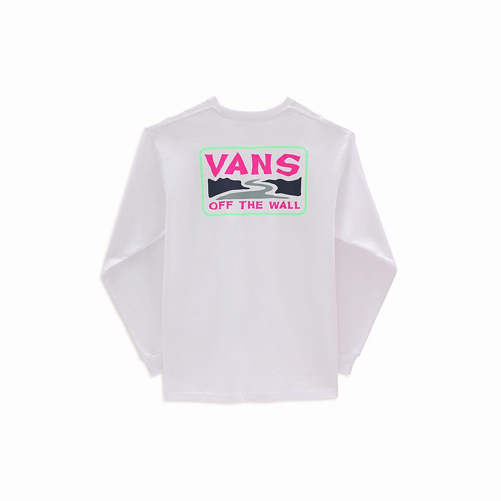 Men's Vans Summer Camp T Shirts White | USA23954