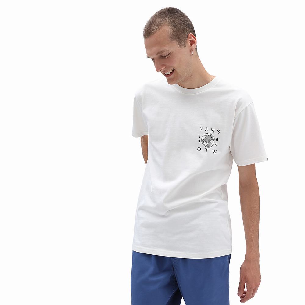 Men's Vans Surf Eco T Shirts White | USA72184