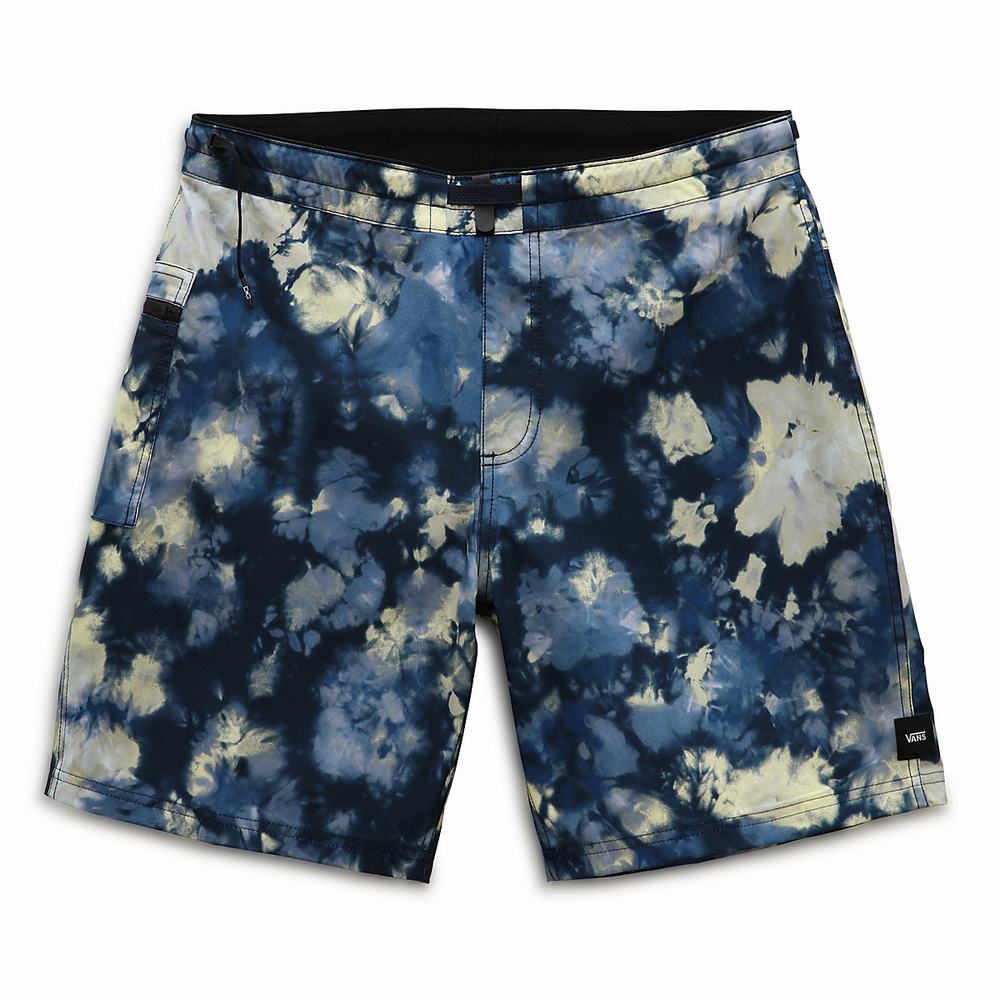 Men's Vans Surf Trunk 3 Boardshorts Blue / Multicolor | USA20983