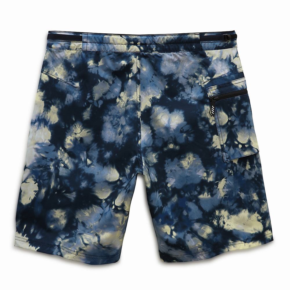 Men's Vans Surf Trunk 3 Boardshorts Blue / Multicolor | USA20983