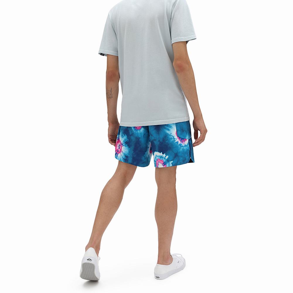 Men's Vans Surf Volley Shorts Blue / Multicolor | USA98346