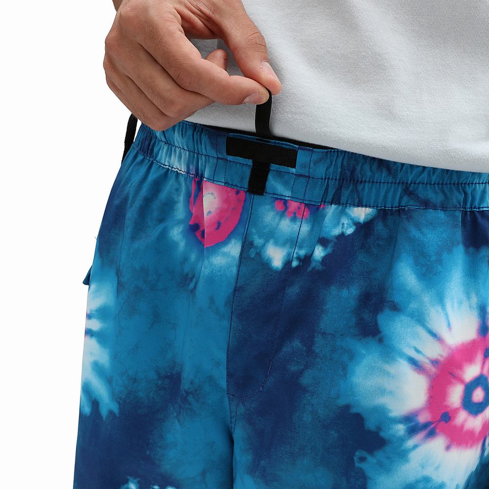 Men's Vans Surf Volley Shorts Blue / Multicolor | USA98346