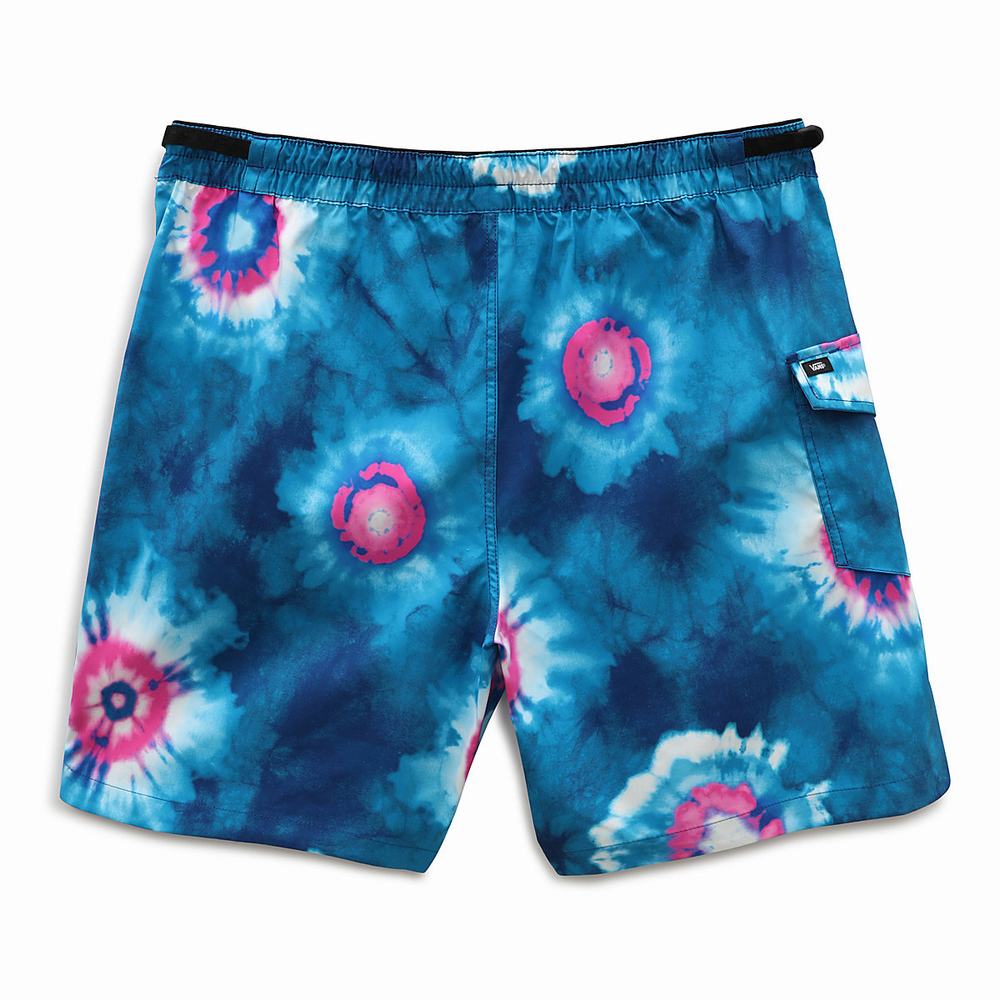 Men's Vans Surf Volley Shorts Blue / Multicolor | USA98346