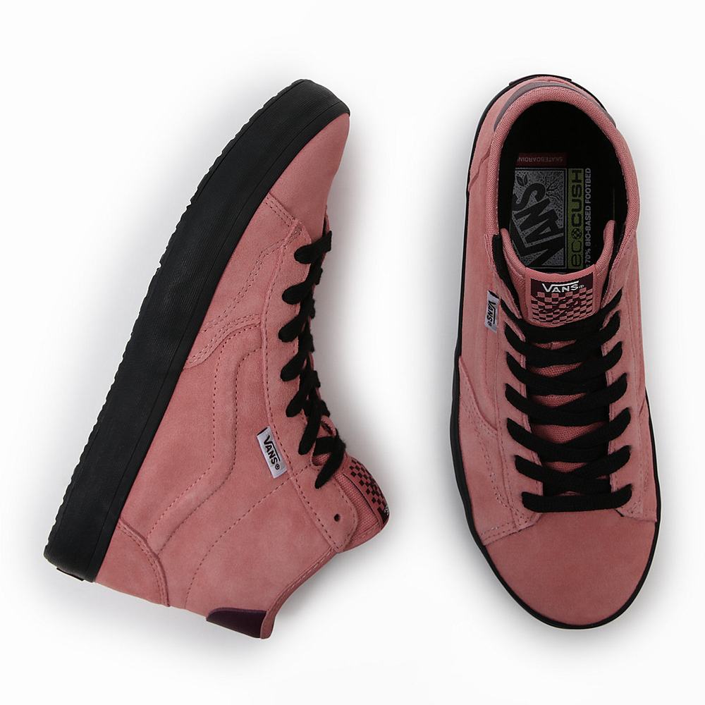 Men's Vans The Lizzie High Top Shoes Pink | USA82936