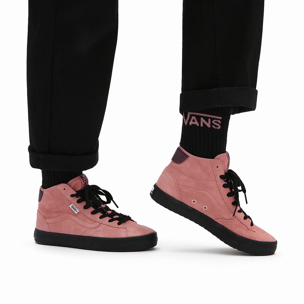 Men's Vans The Lizzie High Top Shoes Pink | USA82936