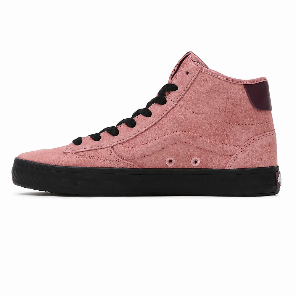 Men's Vans The Lizzie High Top Shoes Pink | USA82936