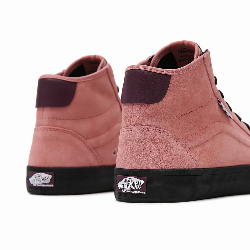 Men's Vans The Lizzie High Top Shoes Pink | USA82936