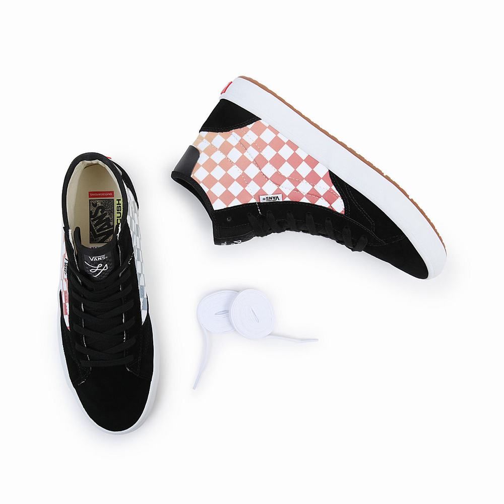 Men's Vans The Lizzie Sneakers Black / Multicolor | USA30768