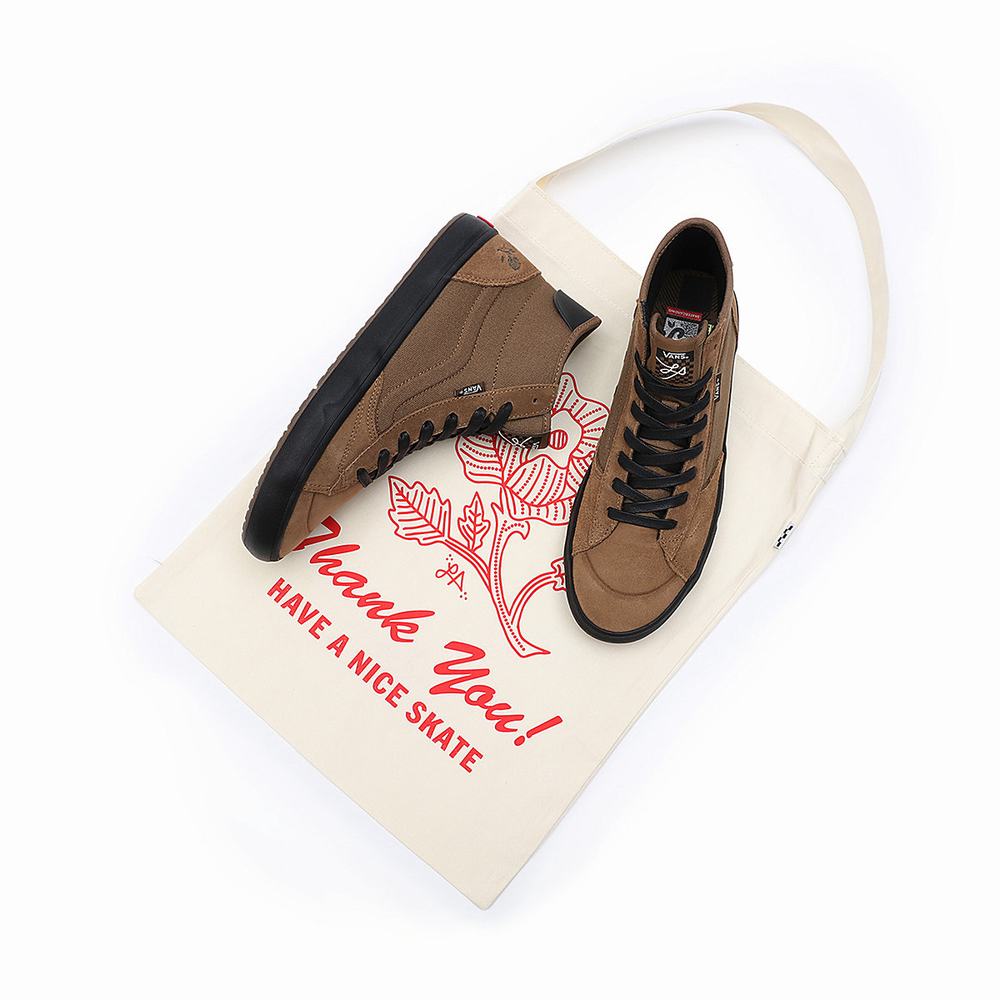 Men's Vans The Lizzie Sneakers Brown | USA78201