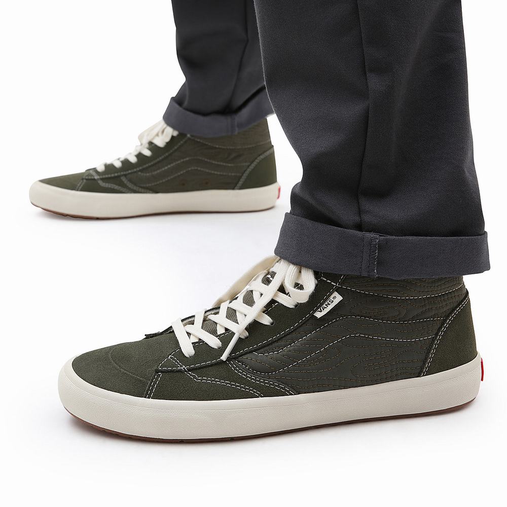 Men's Vans The Lizzie Sneakers Green | USA85234