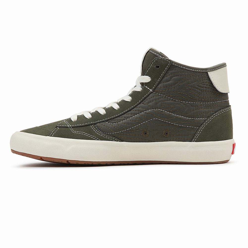 Men's Vans The Lizzie Sneakers Green | USA85234