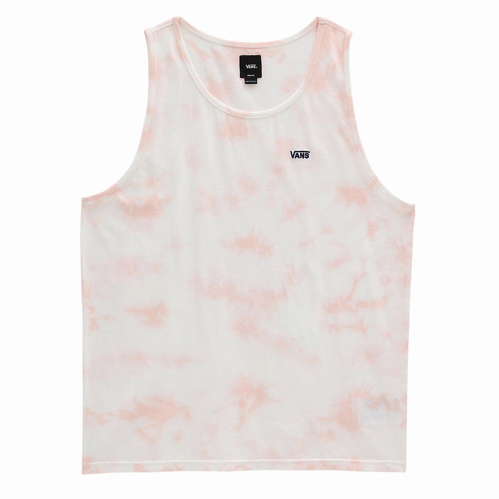 Men's Vans Tie Dye Drop V Tank Tanks Pink | USA34827