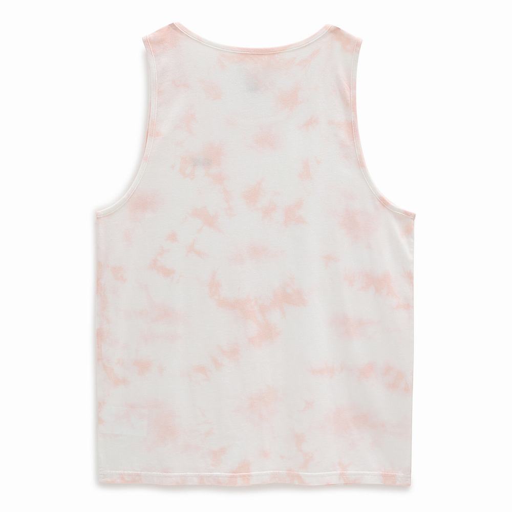 Men's Vans Tie Dye Drop V Tank Tanks Pink | USA34827