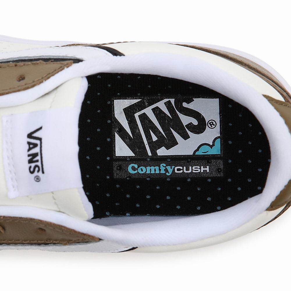 Men's Vans Timber Lowland Comfycush Sneakers White / Brown / Beige | USA58470