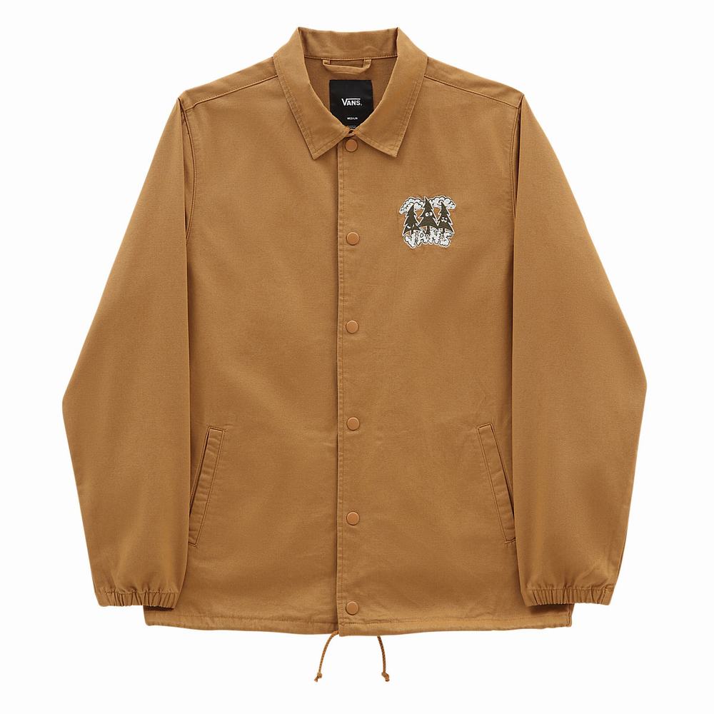 Men's Vans Torrey Skate Jackets Brown | USA75186