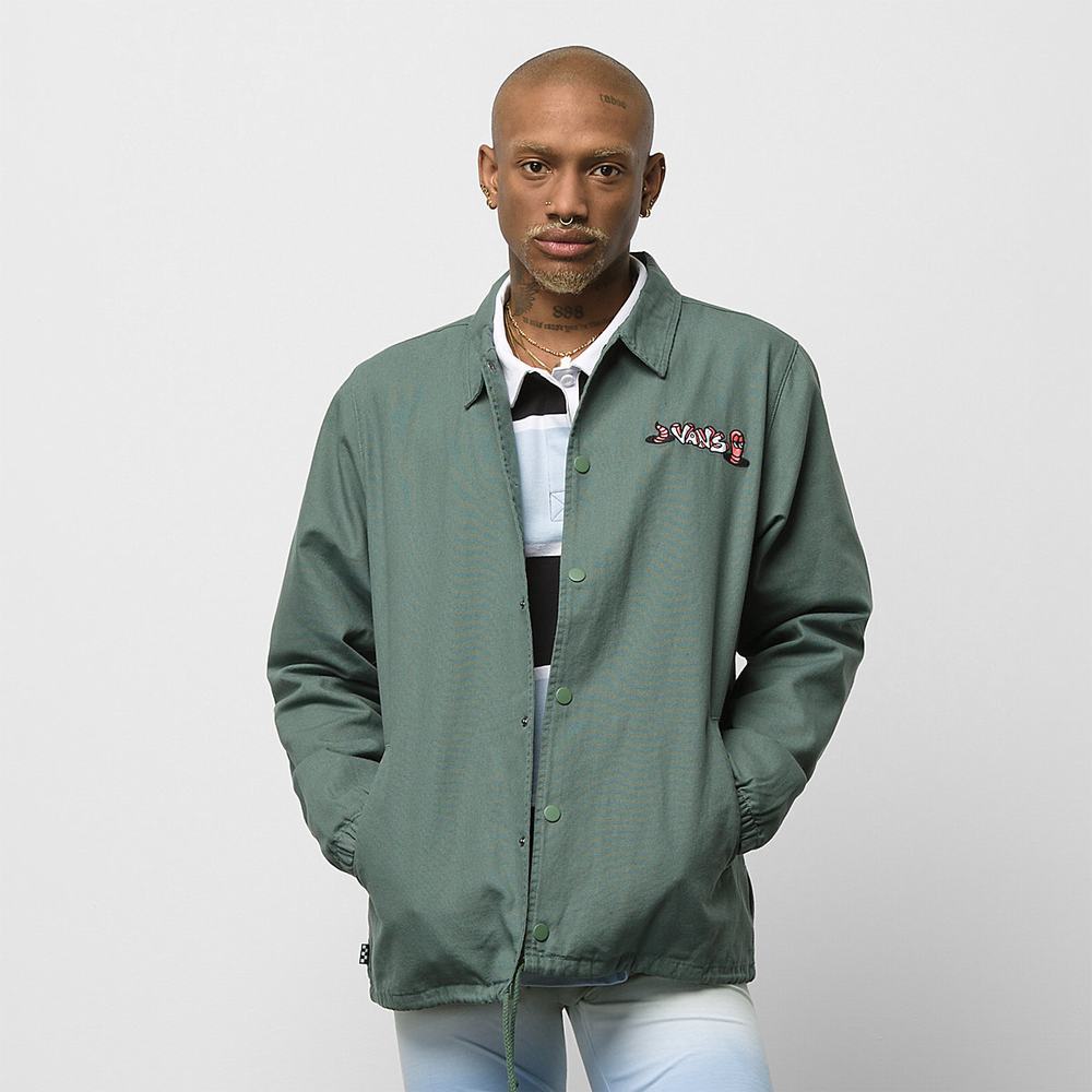 Men's Vans Torrey Skate Jackets Green | USA48129