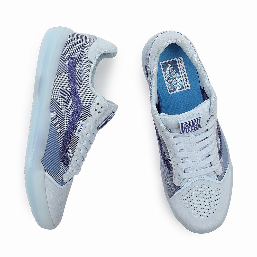 Men's Vans Translucent EVDNT UltimateWaffle Sneakers Blue | USA56082