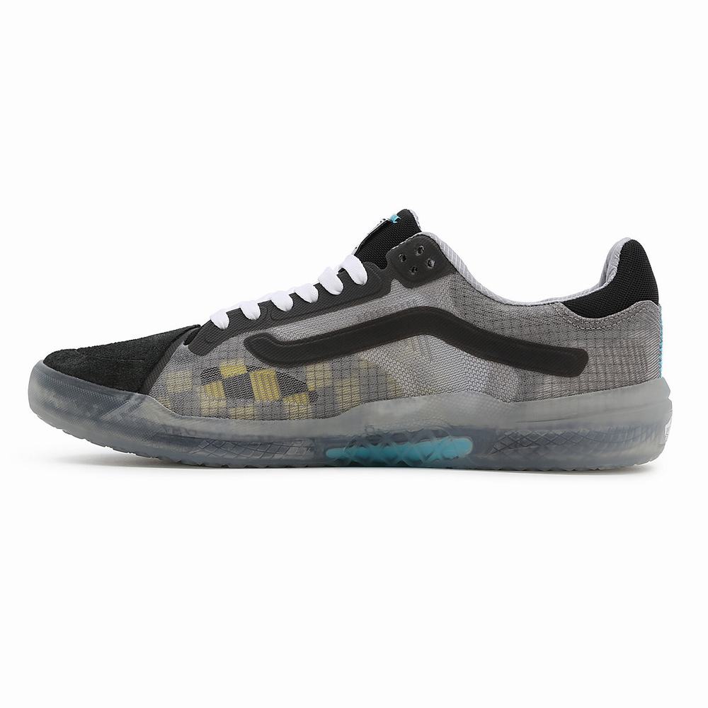 Men's Vans Transparent EVDNT RW UltimateWaffle Sneakers Black / Grey | USA14069