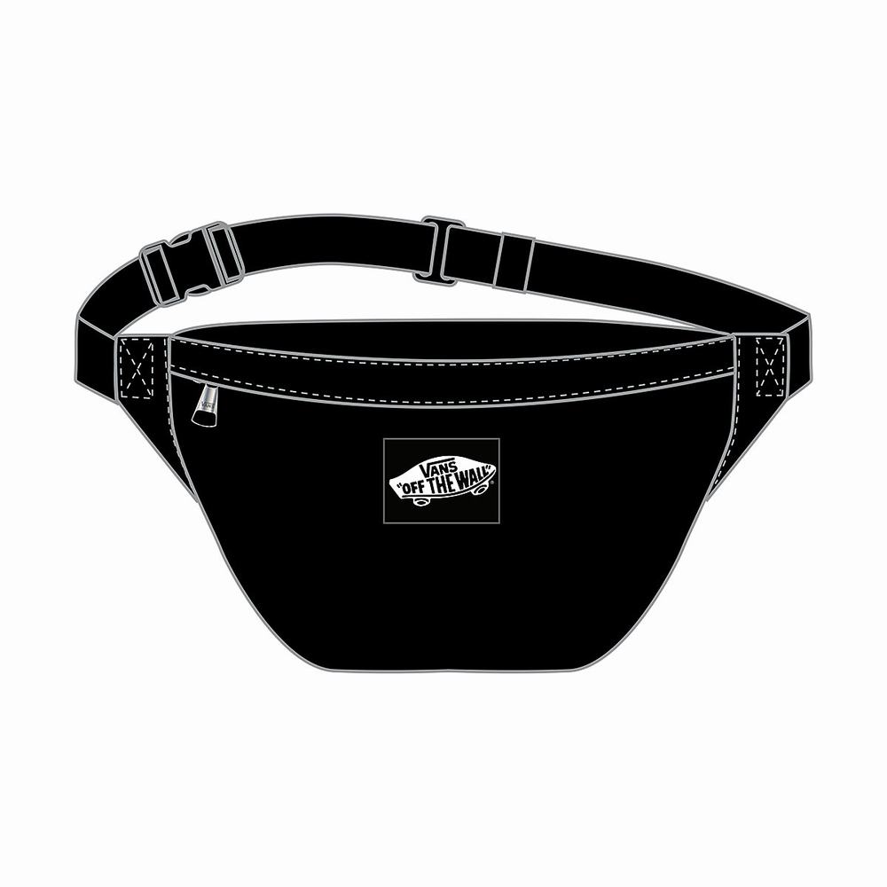 Men's Vans Traveller Fanny Pack Bags Black | USA63825