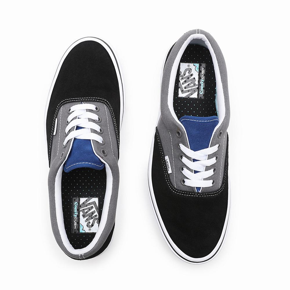 Men's Vans Tri-Tone ComfyCush Era Sneakers Black / Grey | USA93758