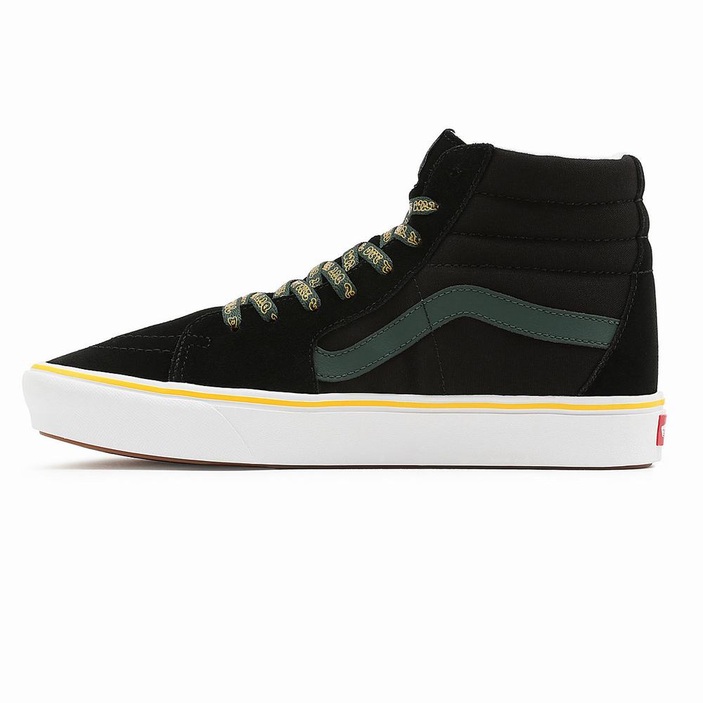 Men's Vans Trip Outdoors ComfyCush Sk8-Hi Sneakers Black | USA18430