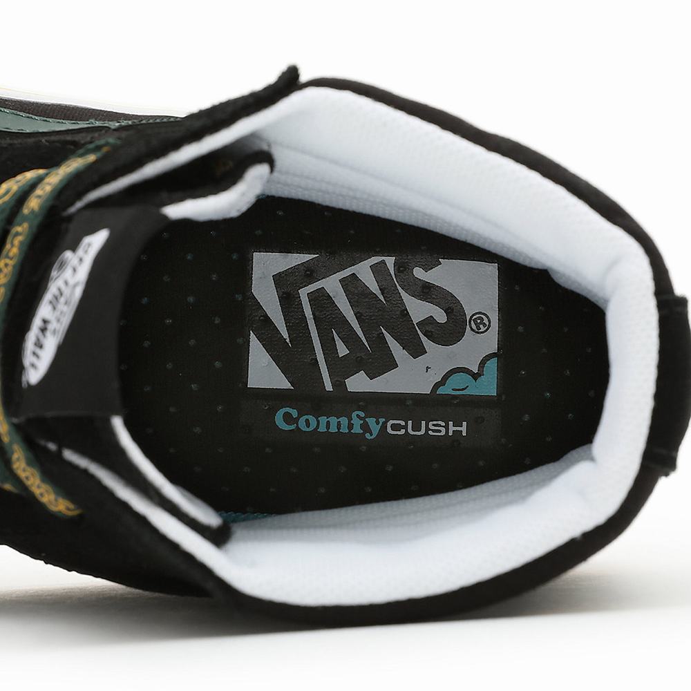 Men's Vans Trip Outdoors ComfyCush Sk8-Hi Sneakers Black | USA18430