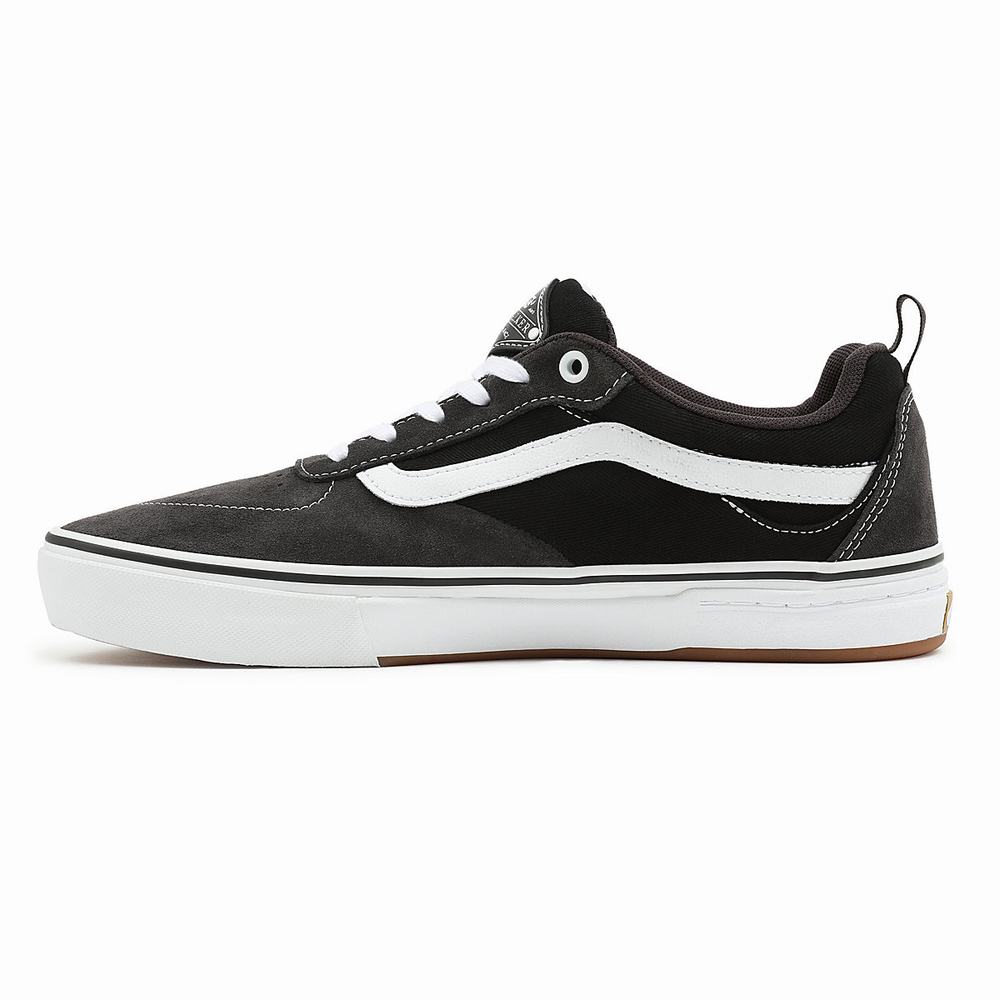 Men's Vans Twill Kyle Walker Sneakers Black / Grey | USA79206