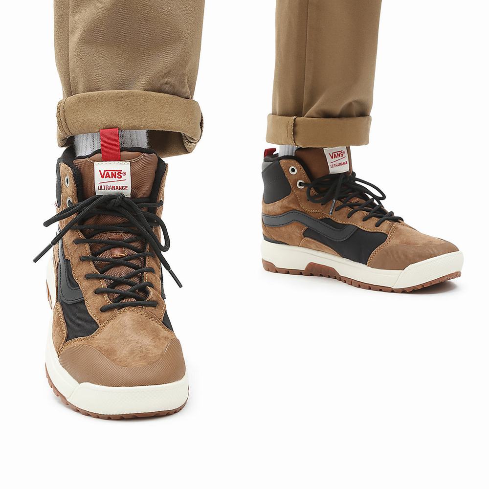 Men's Vans UltraRange EXO Hi MTE-1 Sneakers Brown | USA07325