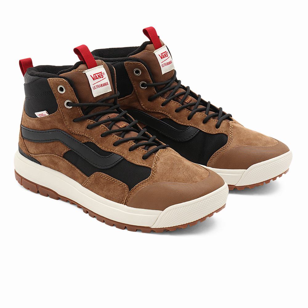 Men\'s Vans UltraRange EXO Hi MTE-1 Sneakers Brown | USA07325