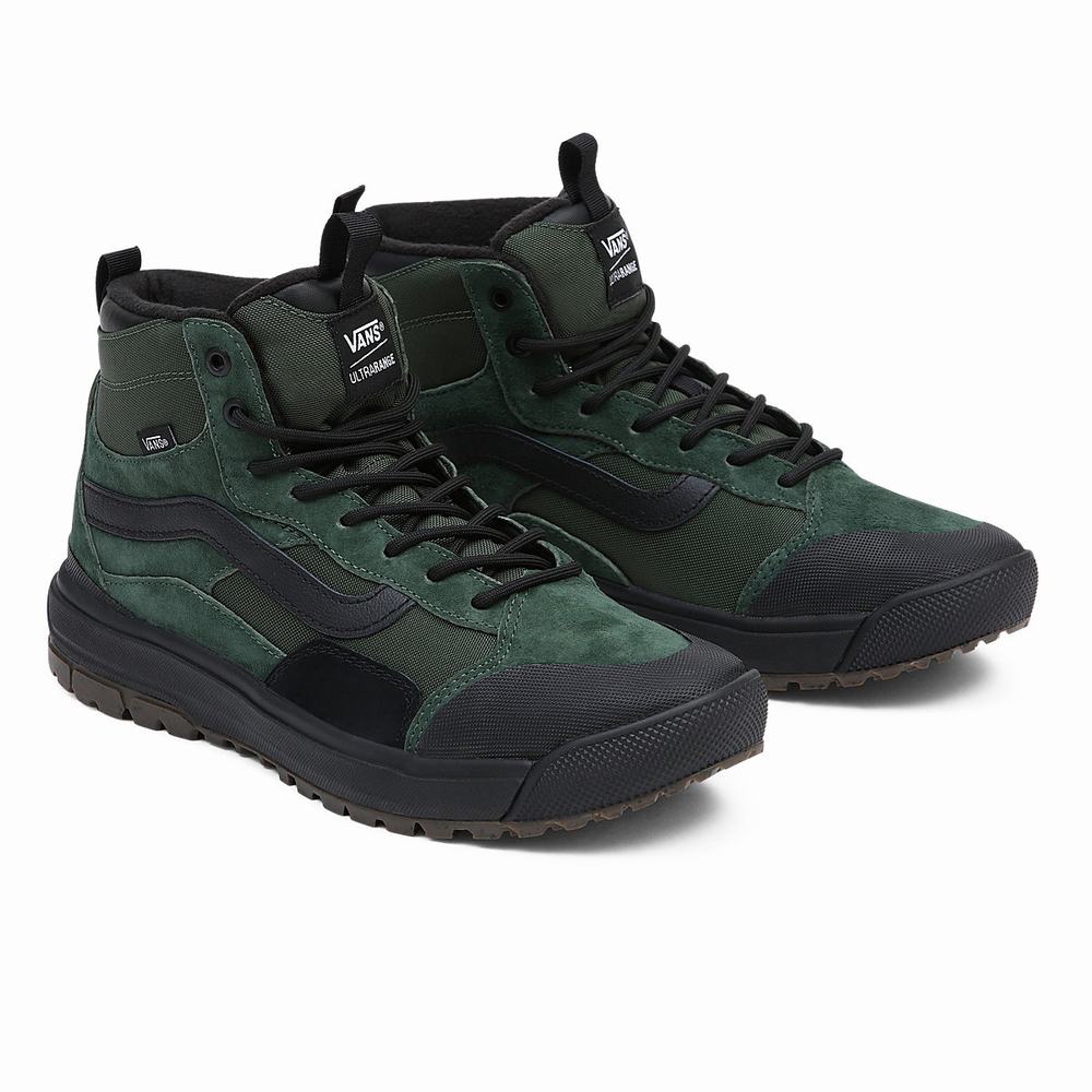 Men\'s Vans UltraRange EXO Hi MTE-1 Sneakers Green | USA32754