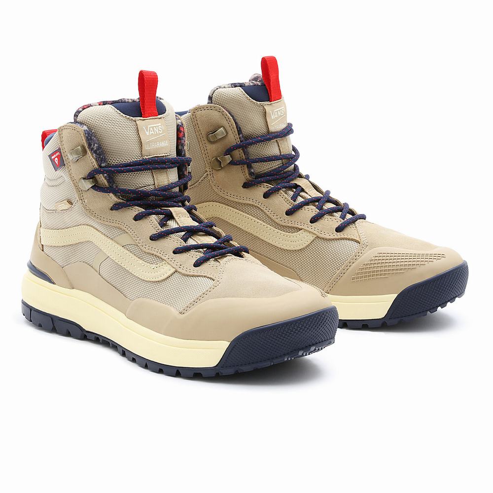 Men\'s Vans UltraRange EXO Hi MTE-2 Sneakers Beige | USA35106