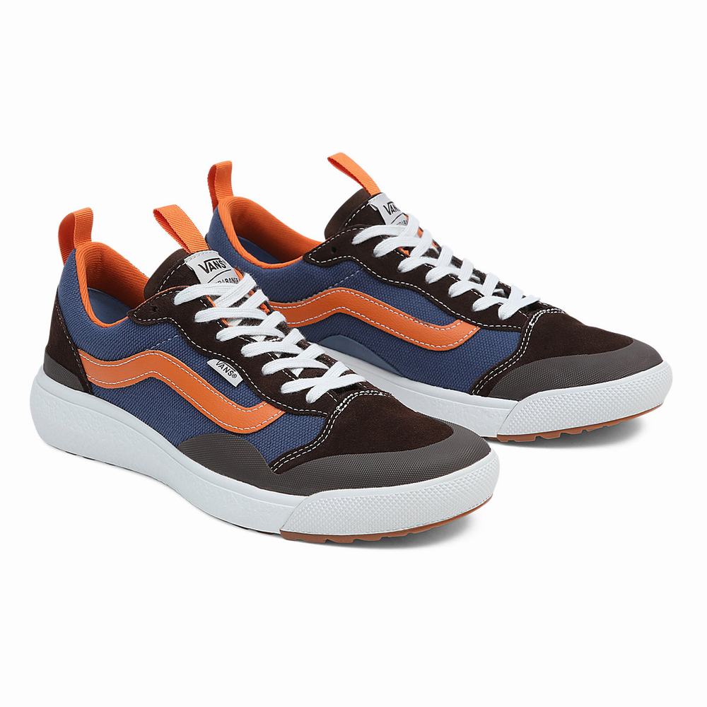 Men\'s Vans UltraRange Exo Se Sneakers Brown / Navy | USA13078