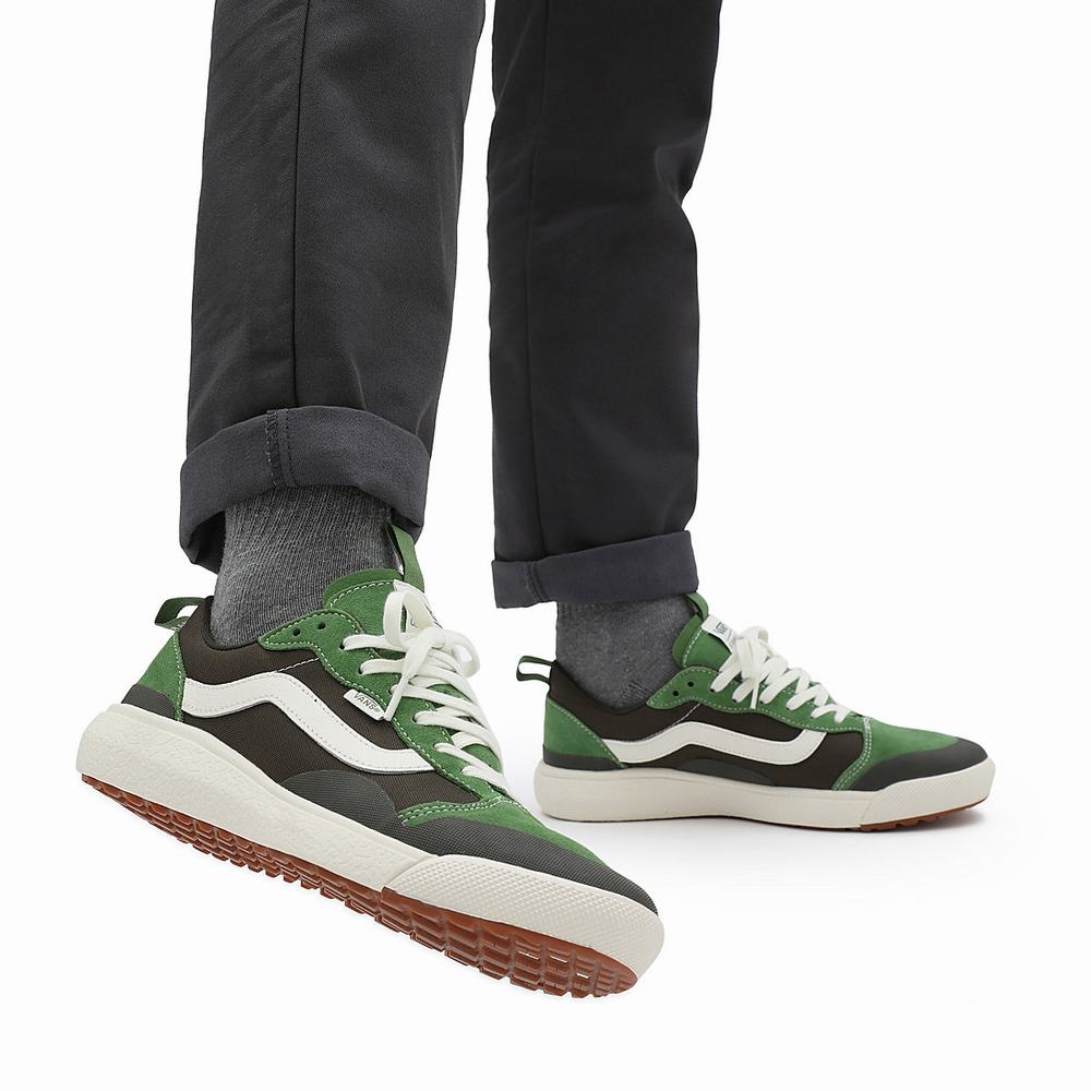 Men's Vans UltraRange Exo Se Sneakers Green / Brown | USA54392