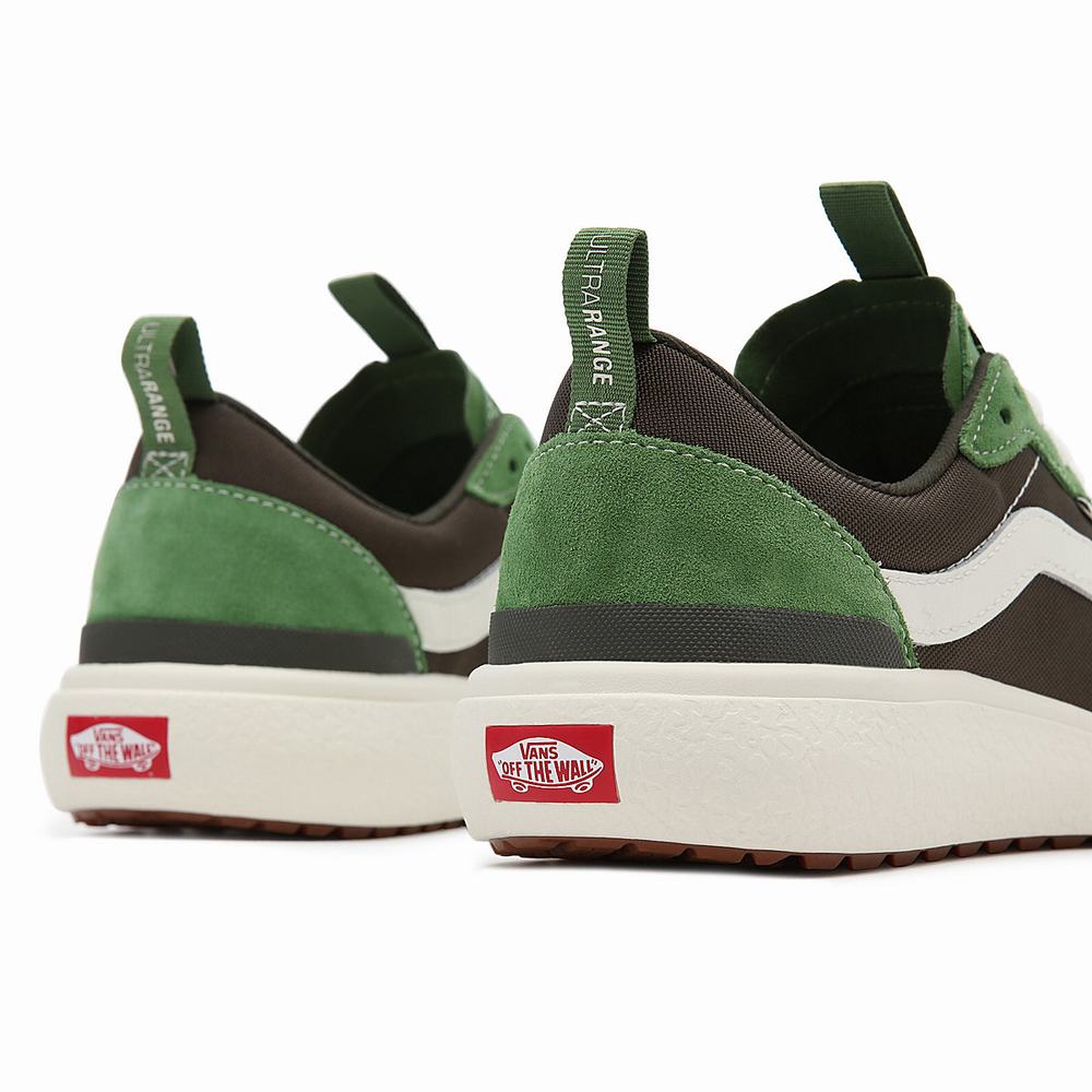 Men's Vans UltraRange Exo Se Sneakers Green / Brown | USA54392