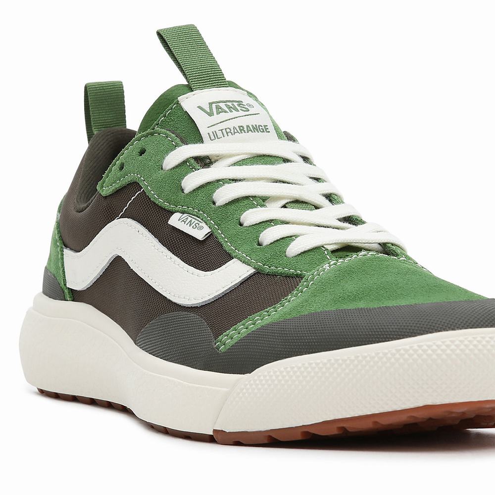 Men's Vans UltraRange Exo Se Sneakers Green / Brown | USA54392