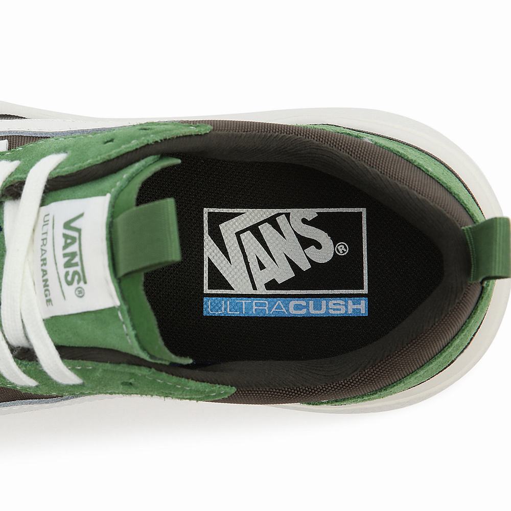 Men's Vans UltraRange Exo Se Sneakers Green / Brown | USA54392