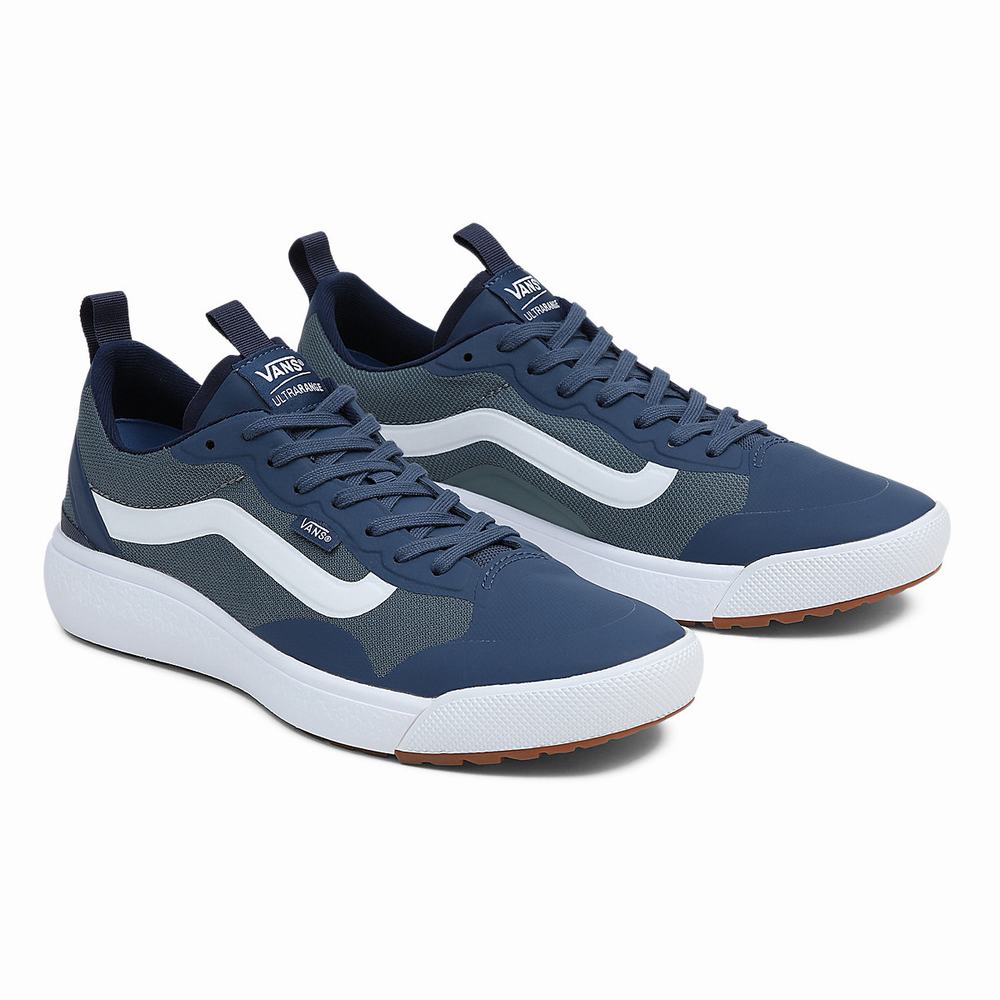 Men\'s Vans UltraRange Exo Sneakers Navy | USA95701