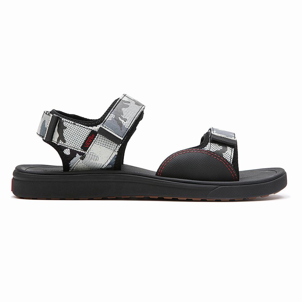 Men's Vans Ultrarange Tri-Lock Sandals Black | USA54081